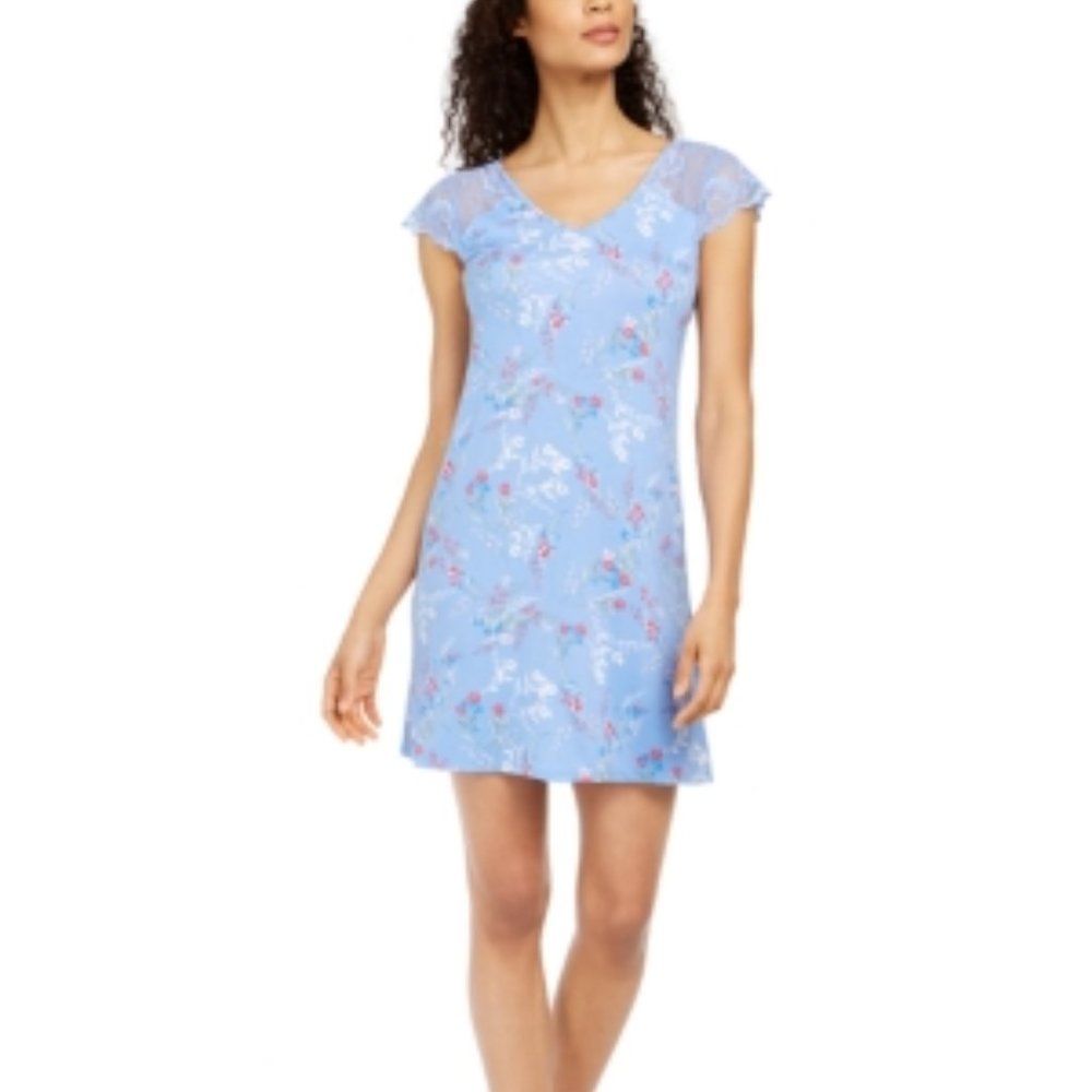 Charter Club Lace Sleeve Nightgown Wildflower XS
